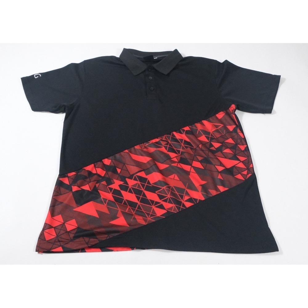 AMD Polo Shirt Mens Large Black Radeon Technologies Group Performance RTG